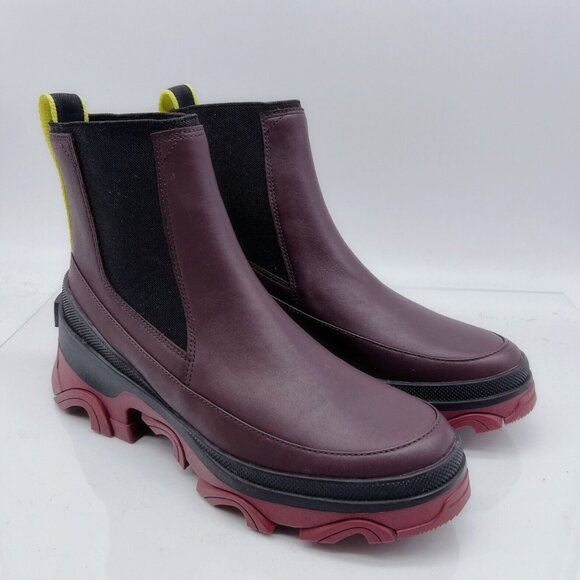New SOREL Women's Brex Chelsea Waterproof Boot Size 9 Cinder Leather NL4302-203 - Picture 5 of 13